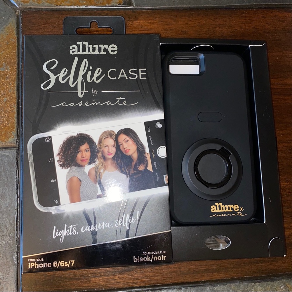 Case-Mate Allure LED Selfie Case iPhone 6 6s 7 8 + Glass Screen Protectors (2) - Picture 9 of 10